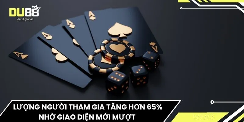 Lượng người tham gia tăng hơn 65% nhờ giao diện mới mượt